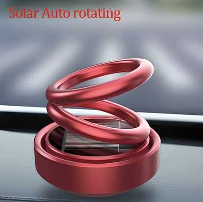 Solar Car Air Freshener | Rotating Dashboard Perfume Diffuser | Solar-Powered Auto Air Purifier | Refillable Aromatherapy Fragrance for Car Interior | Stylish & Eco-Friendly Design Brand: Generic