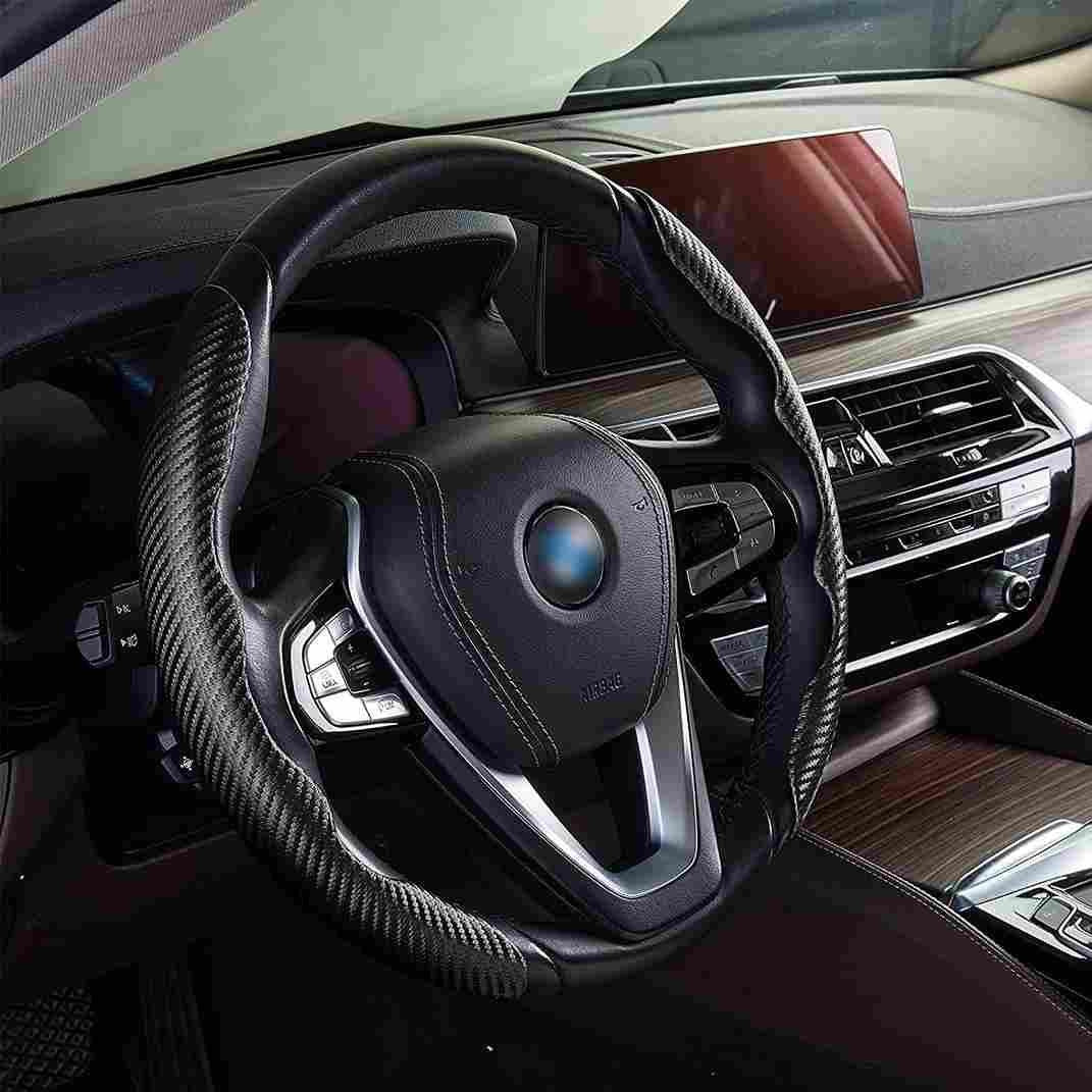 Carbon Fiber ABS Steering Grip Cover – Control Meets Comfort