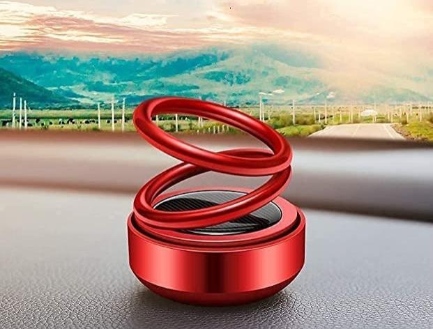 Solar Car Air Freshener | Rotating Dashboard Perfume Diffuser | Solar-Powered Auto Air Purifier | Refillable Aromatherapy Fragrance for Car Interior | Stylish & Eco-Friendly Design Brand: Generic