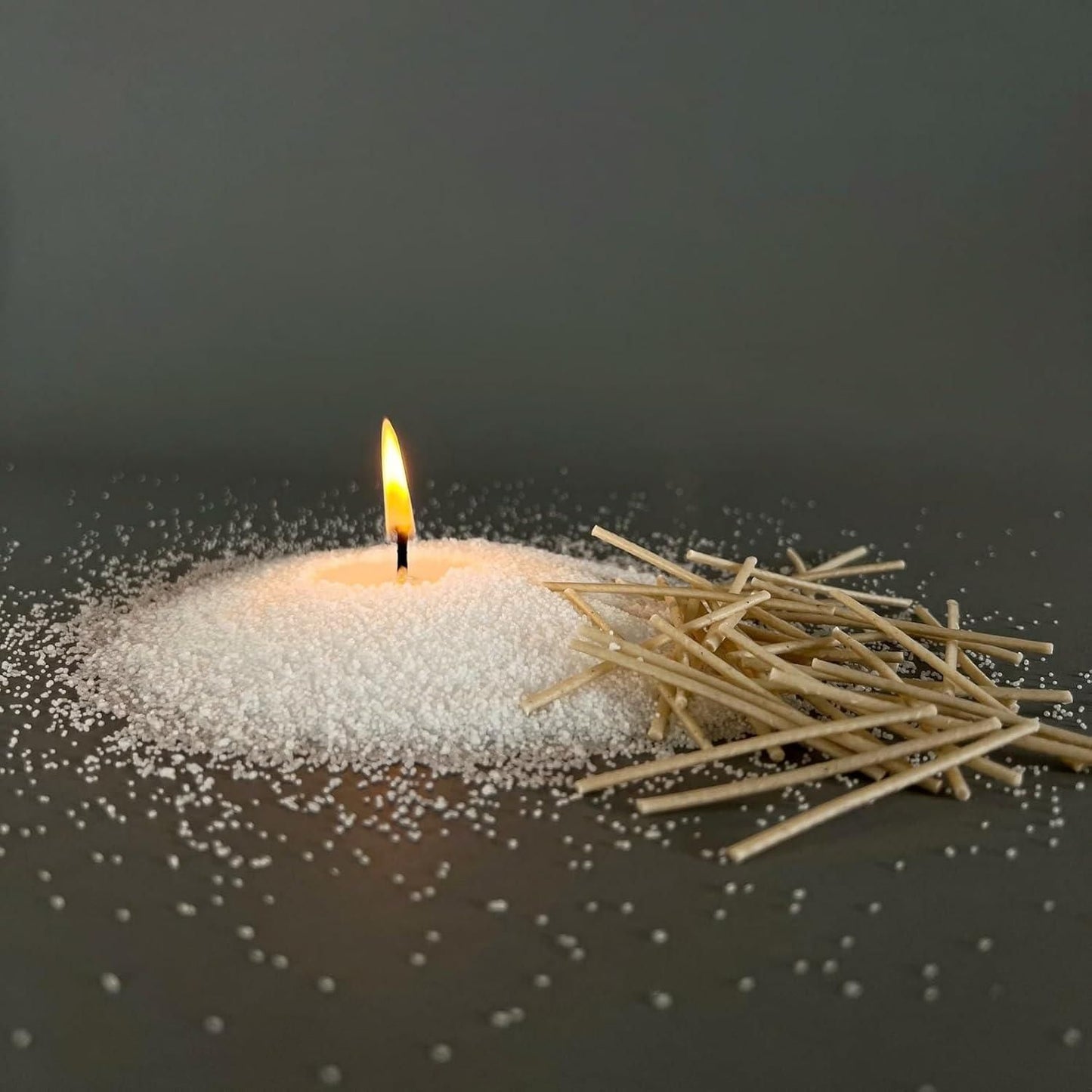 Pearl Soy Wax for Custom Candles (200g + 50 Wicks)