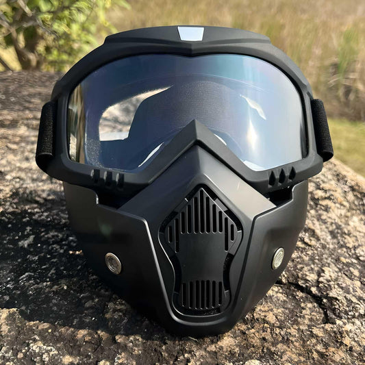 Reusable Goggle Mask – UV, Dust & Wind Protection in One Stylish Gear!
