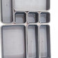 8-Piece Interlocking Desk Drawer Organizer Tray Set – Black