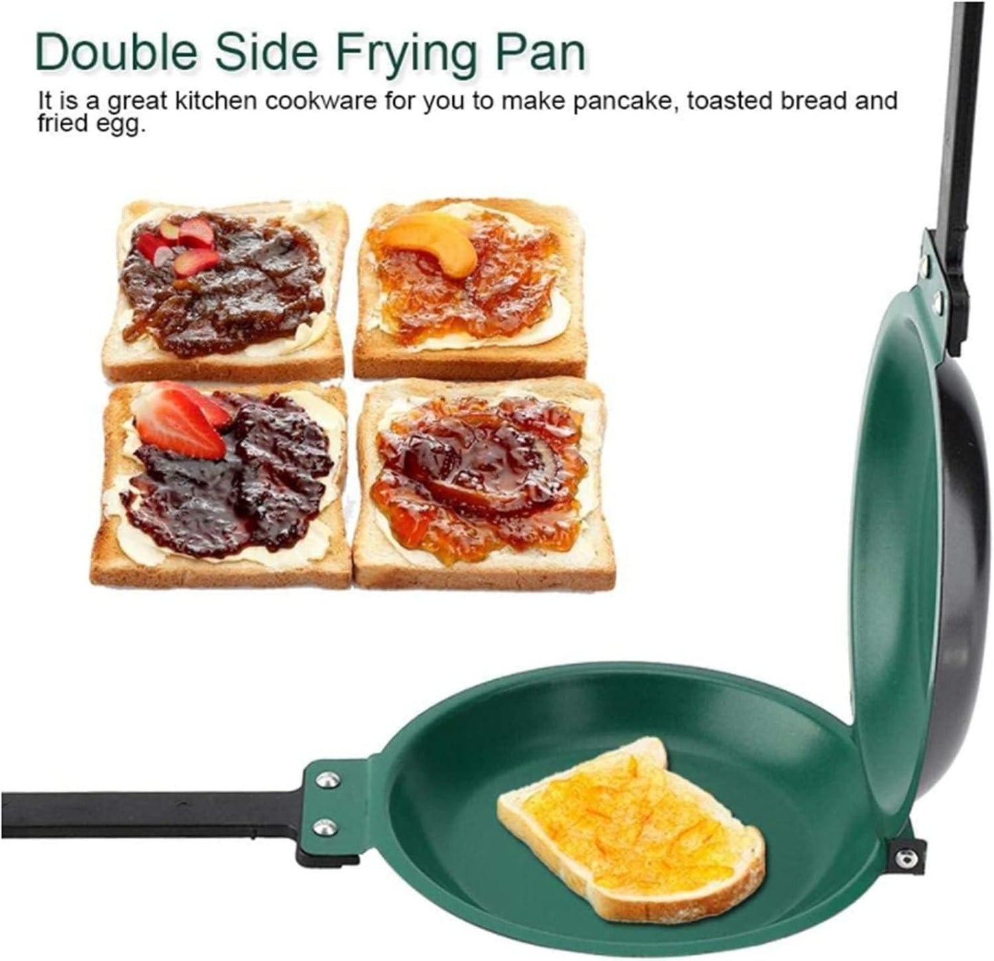 7.6" Double Side Nonstick Folding Frying Pan