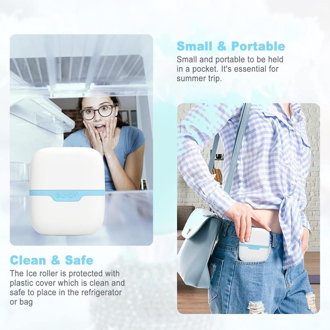 2 in 1 Upgraded Ice Roller for Face, Eyes, Neck & Body