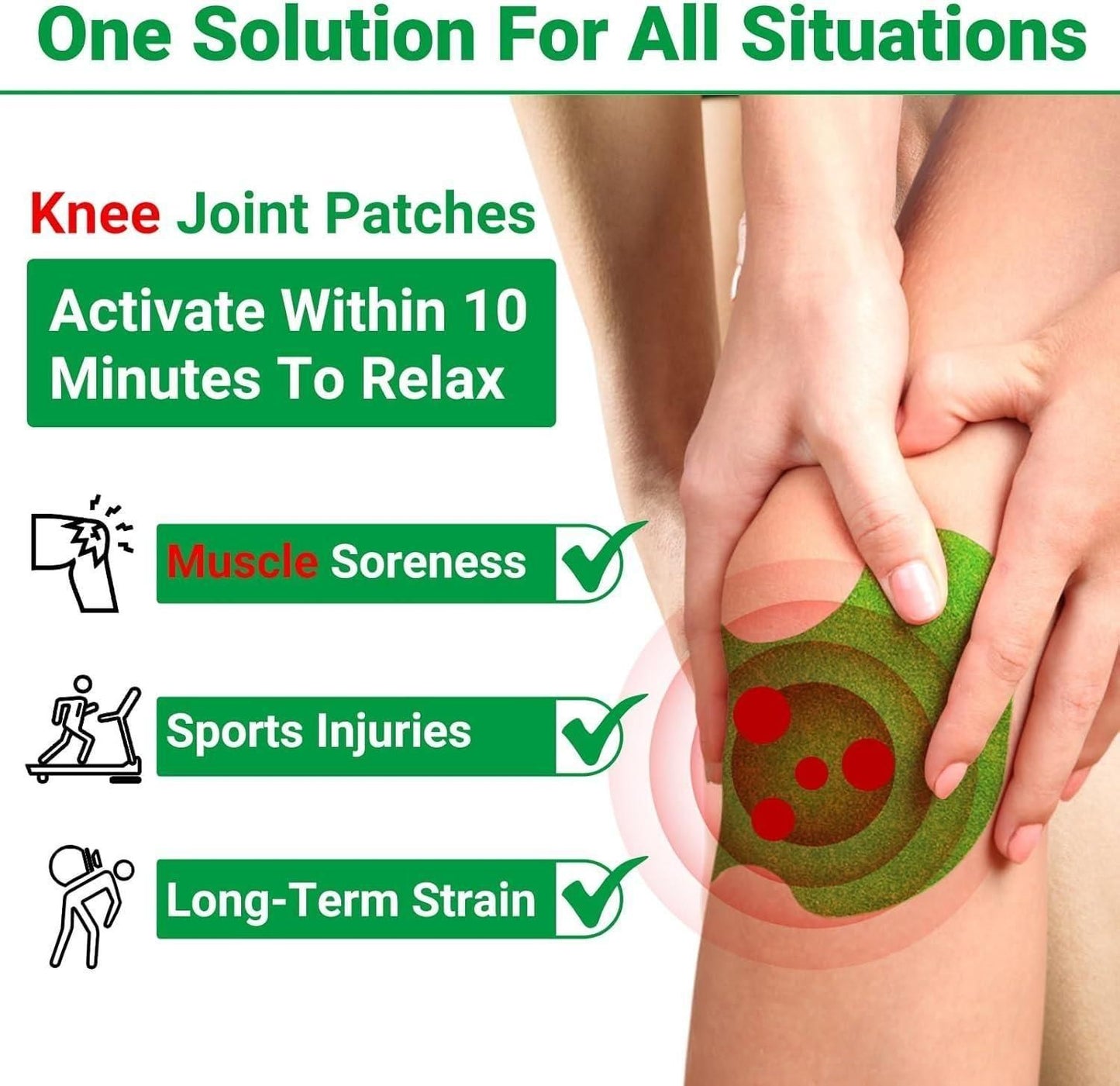Self-Heating Knee Patches for Deep, Natural Pain Relief-  Available in Packs of 10, 20 & 30