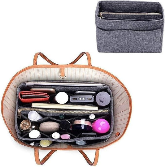 Felt Fabric Purse Organiser – Compact & Efficient Bag-in-Bag Solution