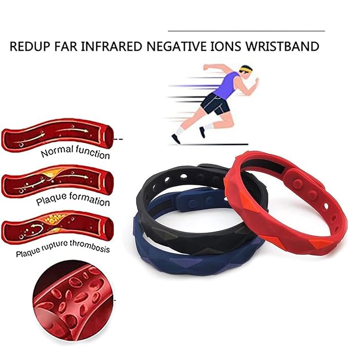 Sugar Control Silicone Bracelet for Men and Women | Adjustable Negative Ion Wristband for Blood Circulation, Anxiety Relief & Energy Balance | Lightweight Fitness Band"