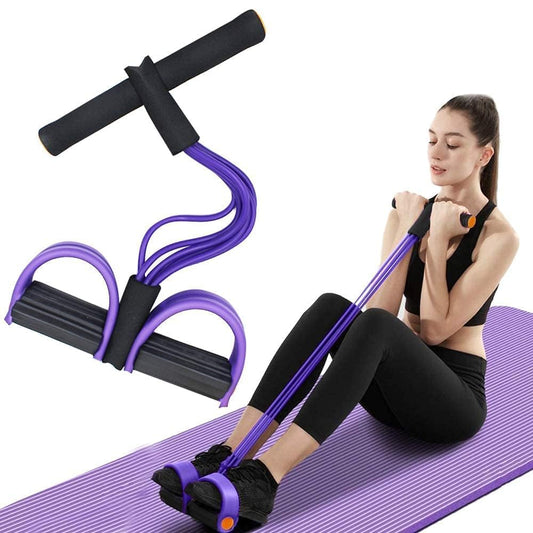 Natural Rubber Pull Reducer | Full Body Fitness Resistance Band | Waist, Abs, Legs & Core Strengthener | Home Workout Equipment