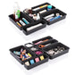 8-Piece Interlocking Desk Drawer Organizer Tray Set – Black
