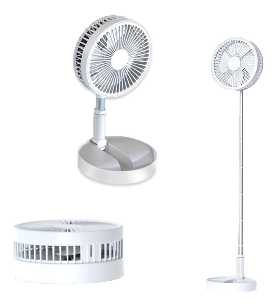 Adjustable Height Telescopic Rechargeable Standing Fan