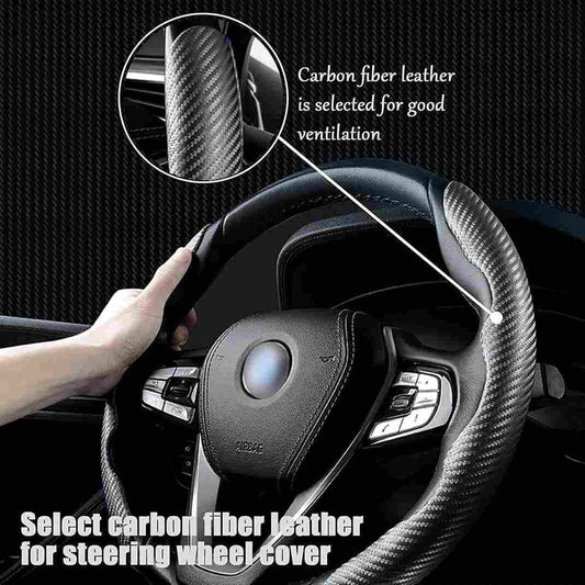 Carbon Fiber ABS Steering Grip Cover – Control Meets Comfort
