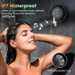 Waterproof Bluetooth Speaker- LED Light Light I Waterproof Bathroom Bluetooth Speaker (Black)