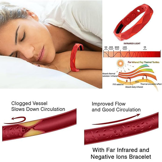 Sugar Control Silicone Bracelet for Men and Women | Adjustable Negative Ion Wristband for Blood Circulation, Anxiety Relief & Energy Balance | Lightweight Fitness Band"