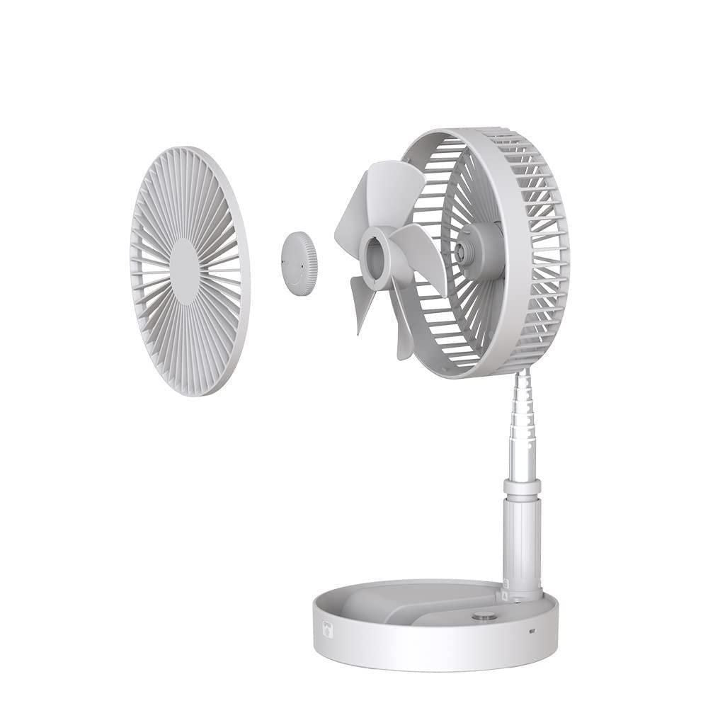 Adjustable Height Telescopic Rechargeable Standing Fan