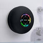 Waterproof Bluetooth Speaker- LED Light Light I Waterproof Bathroom Bluetooth Speaker (Black)